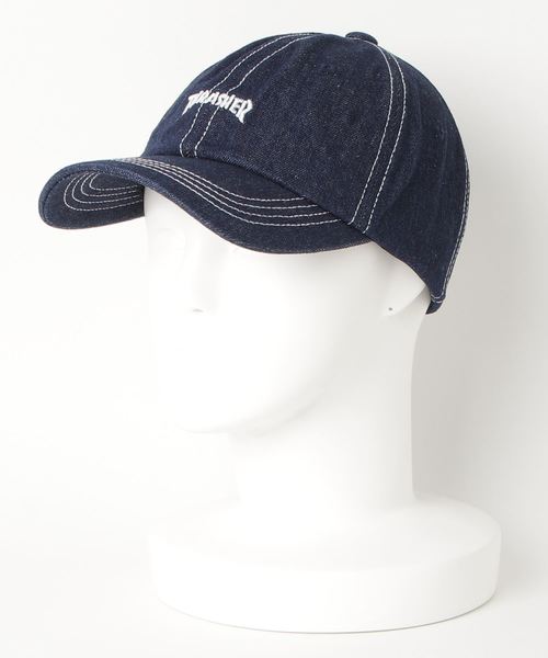 DENIM STITCH DAD CAP/スラッシャー ロゴ キャップ 帽子 ユニセックス