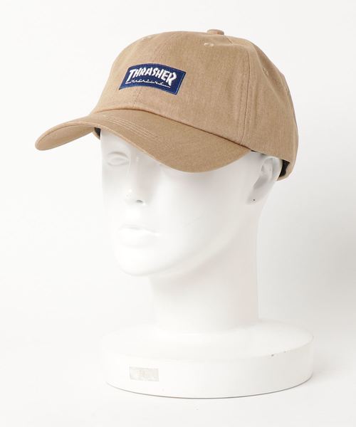 THRASHER / BOX MAG DAD CAP/スラッシャー ロゴ キャップ 帽子 ユニセックス (39923676)