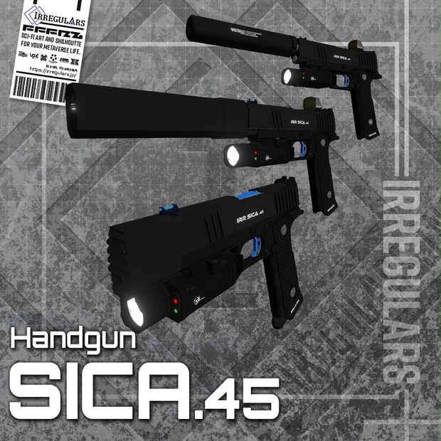 【オリジナル3Dモデル】Sica-シーカ-【HandGun】 (4943236)