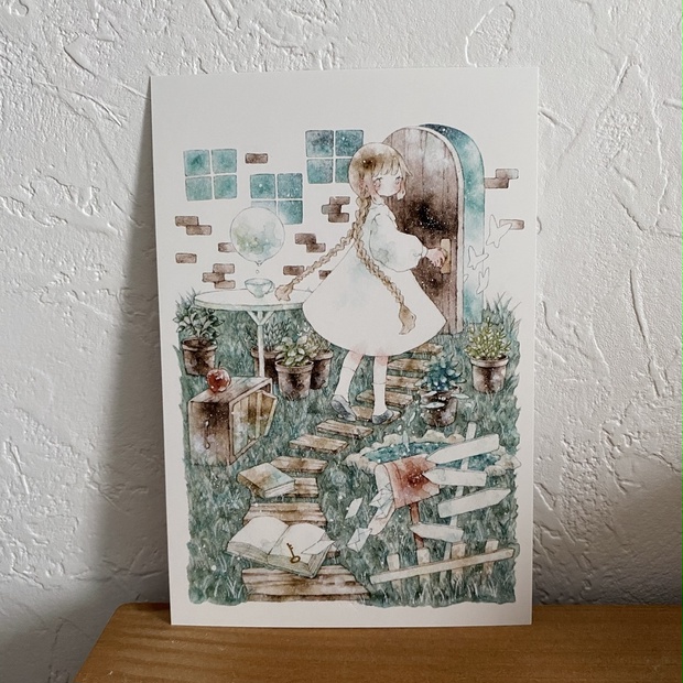 ポストカード「ワンダーガーデンと空想少女」 (5039516)