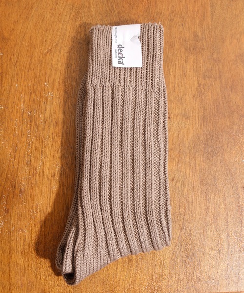 And A / decka quality socks デカ クォリティソックス / Cased heavy weight plain socks ケースド ヘビー ウェイト プレーン ソックス / de-01-M (44992017)