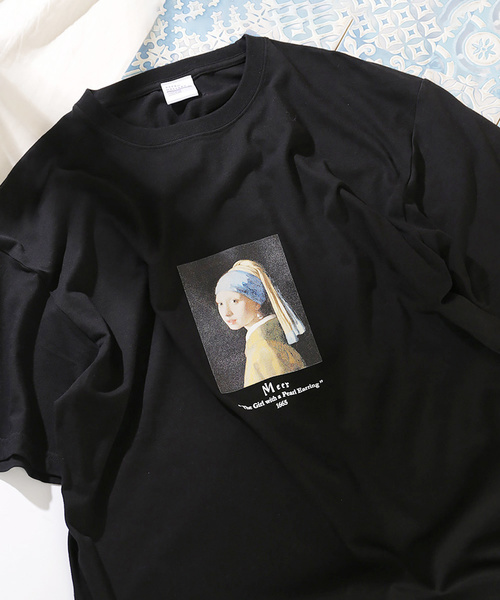 FREAK'S STORE / 別注ART TEE 'GIRL WITH A PEARL EARING'/アートTシャツ/半袖Tシャツ