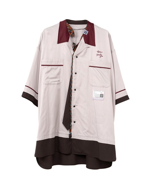 Maison MIHARA YASUHIRO / Mix Layered Bowling Shirt (71054478)