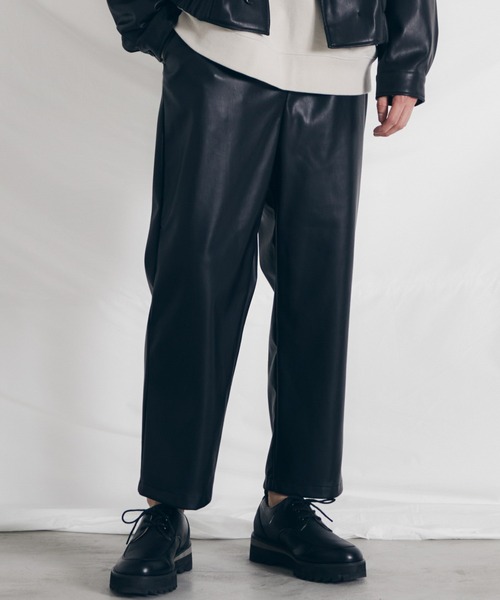 WYM LIDNM / FAKE LEATHER TROUSERS -2021 S/S 2nd COLLECTION- (53369592)