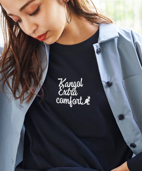 【KANGOL EXTRA COMFORT(カンゴール エクストラ コンフォート)】カラバリフロントロゴロンT