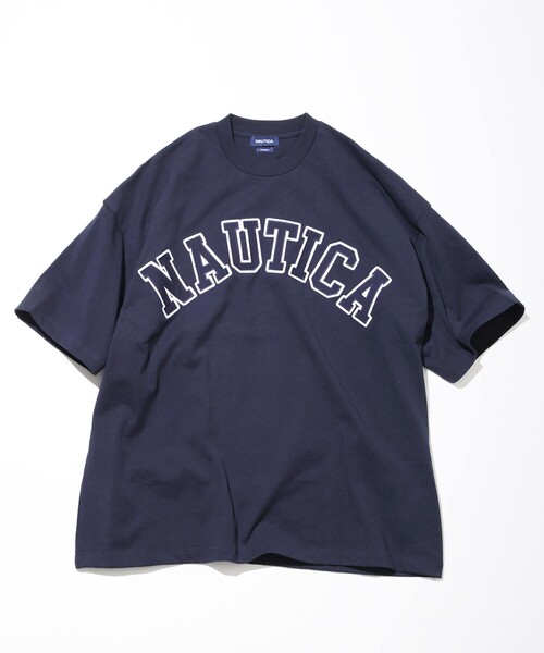 NAUTICA / NAUTICA/ノーティカ “TOO HEAVY” Arch Logo S/S Tee/トゥーヘヴィー アーチロゴショートスリーブTシャツ/ワッペン Tシャツ (56036930)