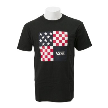 【VANSアパレル】 ヴァンズ Tシャツ VANS Nation S/S T-Shirt VA18HS-MT03 18SM BLACK