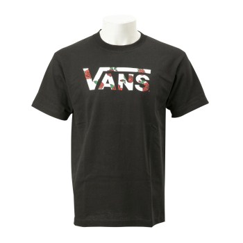 【VANSウェア】Rose Flying-V S/S T-Shirt ヴァンズ ショートスリーブTシャツ VA19SS-MT25 BLACK