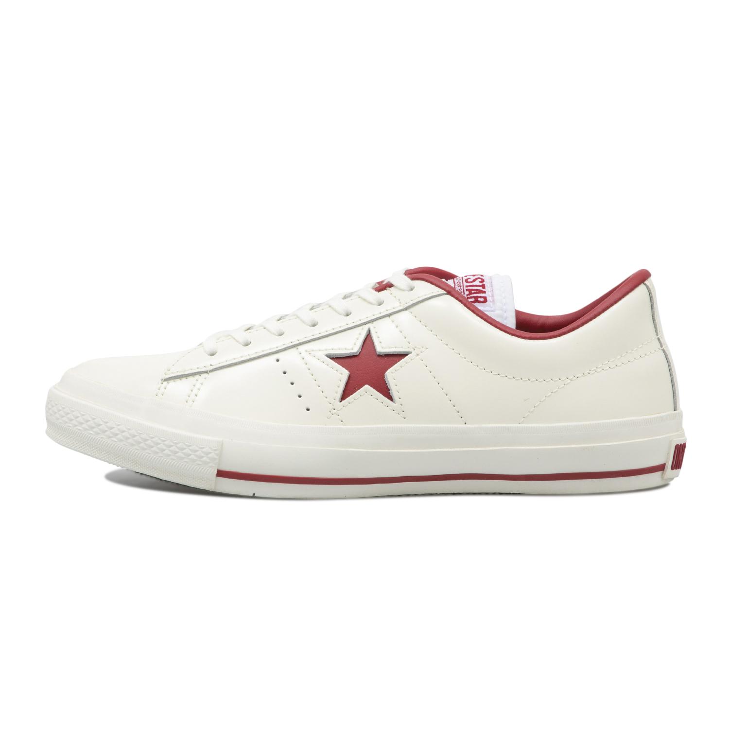 【CONVERSE】 コンバース ONE STAR(A) OX 【converse】 コンバース ONE STAR(A) O 32340282 ABC限定*WHITE/RED