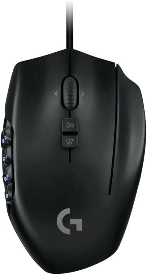 Logicool G Logitech G USB Gaming Mouse, Black, Wired G600t MMO for Gaming, 20 Buttons, ...