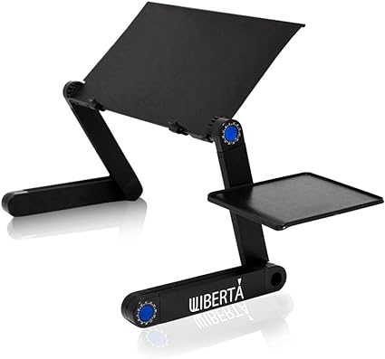 WIBERTA Laptop Stand, PC Stand, Computer Desk, Posture/Angle Adjustable, Foldable