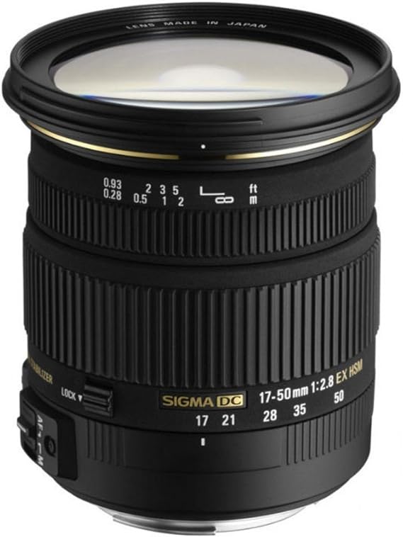 Sigma Standard Zoom Lens 0.7 - 2.0 inches (17 - 50 mm), F2.8, EX, DC, OS, HSM