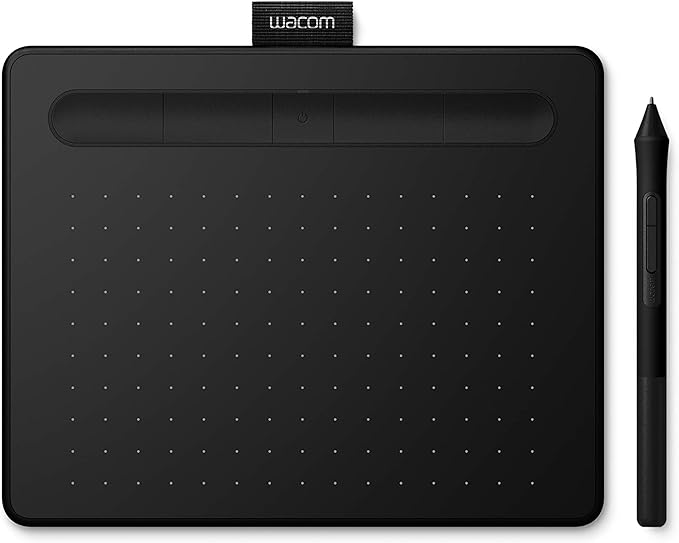 Wacom Intuos Small TCTL4100WL/K0 Pen Tablet, Wireless, Clip Studio Paint & Amazon-Exclusive Digital Bonus Included, Android Compatible, Black
