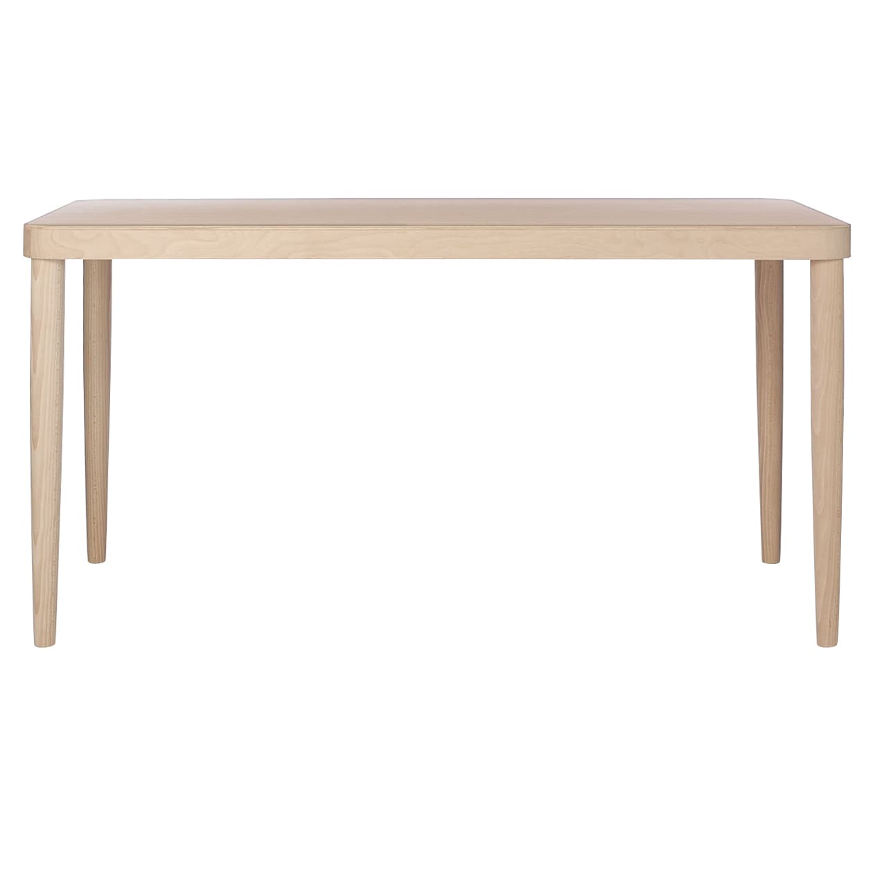 ブナ材テーブル・Ｌ／ナチュラル ＲＴ幅１４０×奥行８０×高さ７２ｃｍ