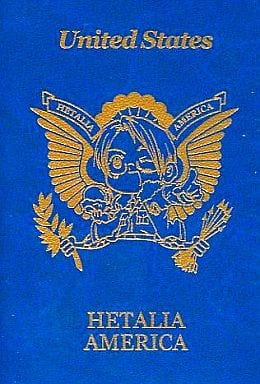 小物(キャラクター) アメリカ パスポート風メモ帳 「ヘタリア」