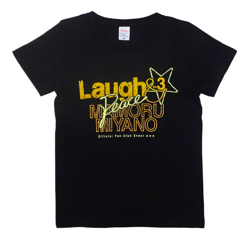 Tシャツ(男性アイドル) 宮野真守 Tシャツ ブラック レディースMサイズ 「Laugh＆Peace ファンクラブイベント Vol.3」