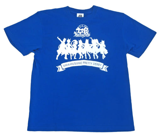 Tシャツ(キャラクター) チームスピカ Tシャツ ブルー 男性用フリーサイズ 「ウマ娘 プリティーダービー 2nd EVENT Sound Fanfare!」