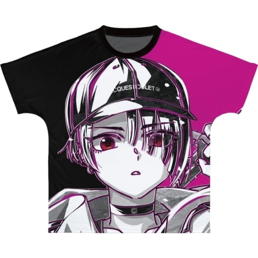 Tシャツ コトコ Ani-Art BLACK LABEL フルグラフィックTシャツ ブラック×ピンク ユニセックス Lサイズ 「MILGRAM -ミルグラム-」