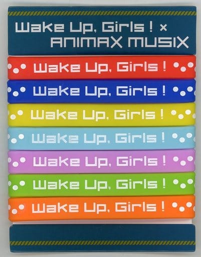 アクセサリー(非金属)(女性) Wake Up. Girls! 7色のシリコンバンドセット 「ANIMAX MUSIX 2018 YOKOHAMA」