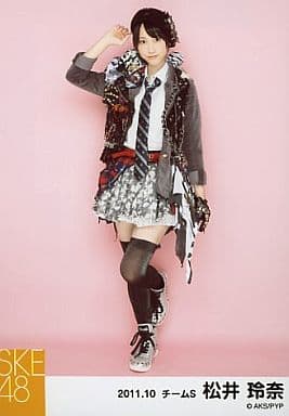 生写真(AKB48・SKE48)/アイドル/SKE48 松井玲奈/全身・右手上げ・オキドキ衣装/公式生写真/2011.10